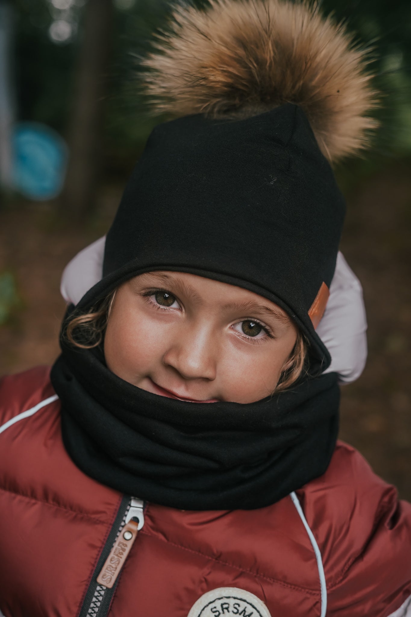 Tuque MI-SAISON pour enfants Noire