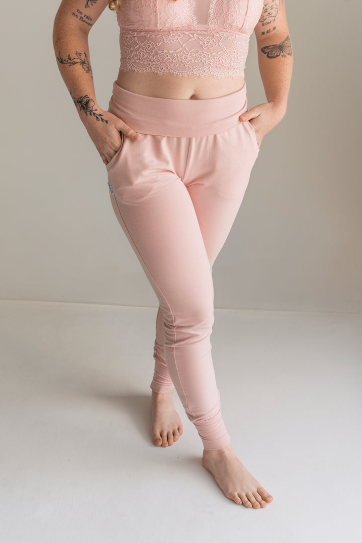 jogger rose en  bambou